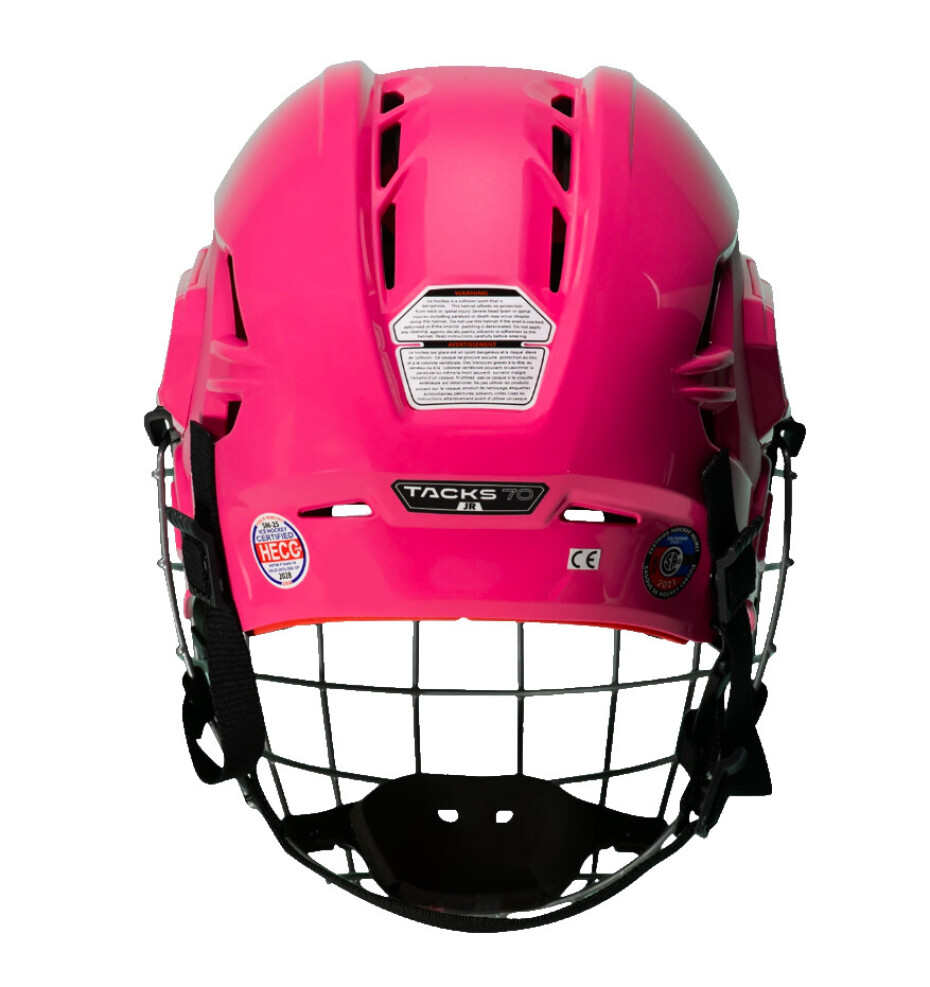 Hokejová helma CCM Tacks 70 Combo Pink Junior - main (2)