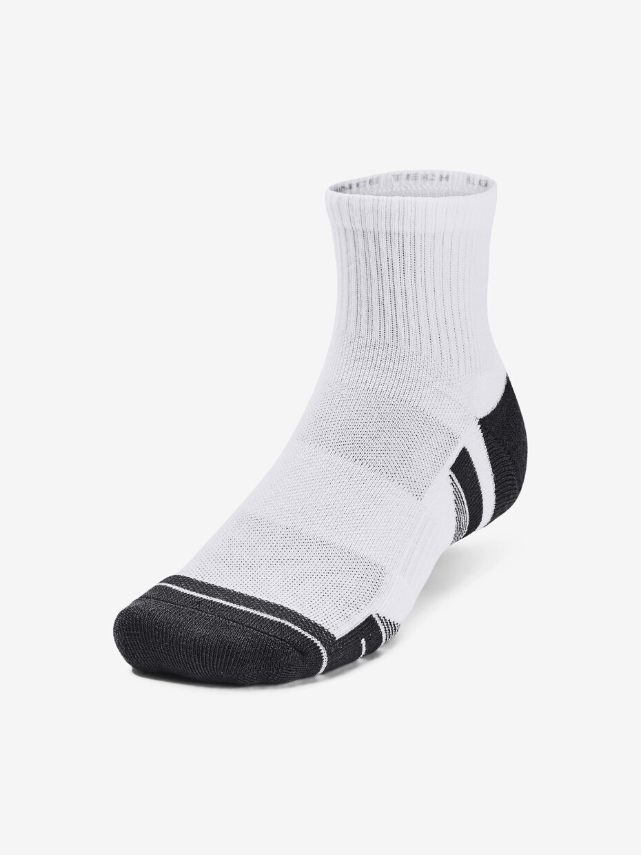 Ponožky Under Armour  Performance Tech 3pk Qtr-WHT  M - main (3)