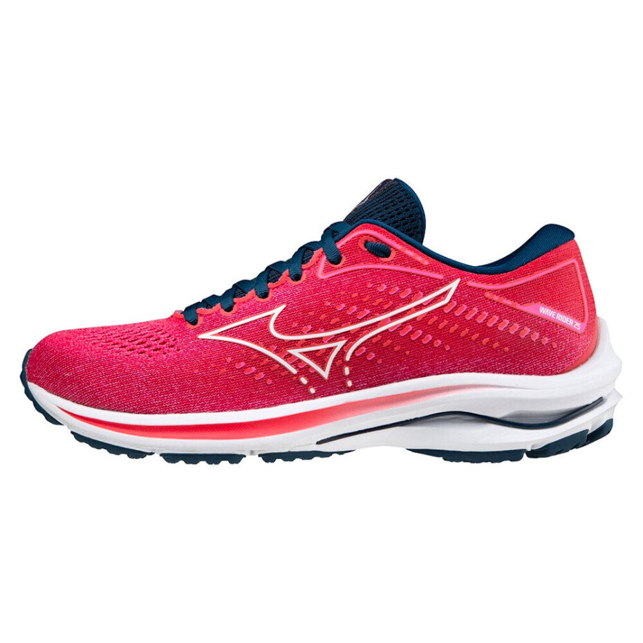 Dámská běžecká obuv Mizuno  Wave Rider Wave Rider 25 / Phlox Pink / White / Gibraltor Sea  UK 5 - main (1)