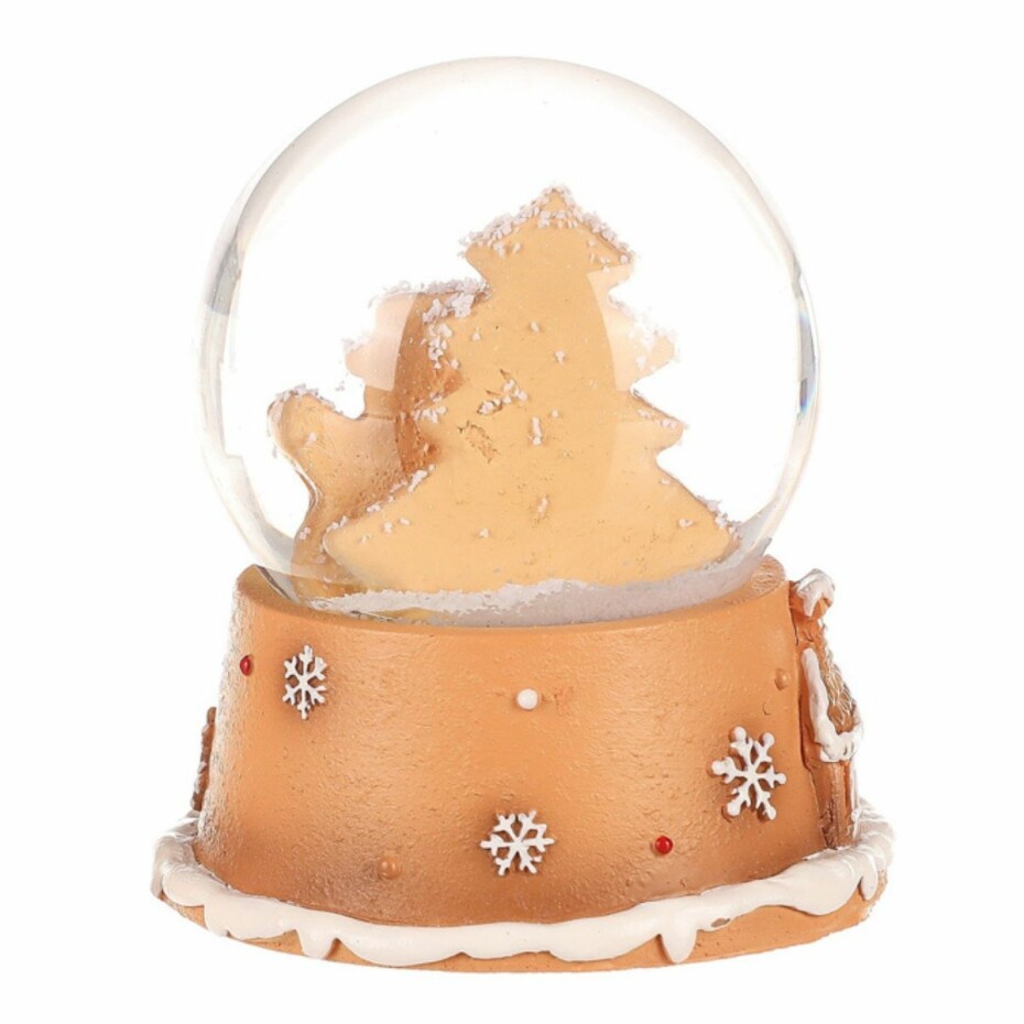 Vánoční sněžítko Perníkový sněhulák, polyresin, 9 cm - main (1)
