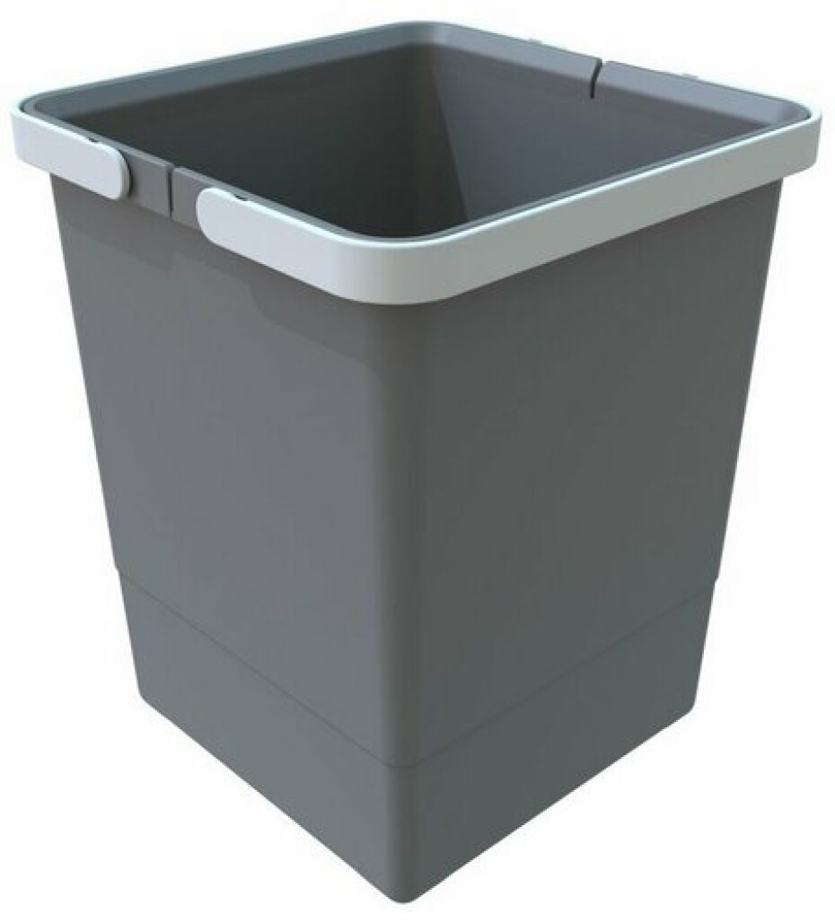 Elletipi Plastový koš s rukojeťmi 10 l, šedá - main (0)