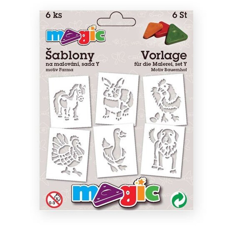 MAGIC papírové šablony na malování FARMA - main (0)