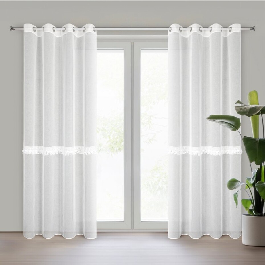 ArtFir Záclona ROXANA K | bílá 140 x 250 cm - main (0)
