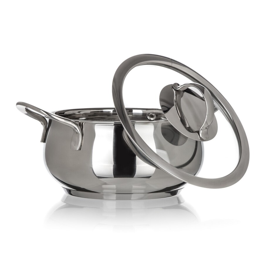 BANQUET Kastrol nerezový PICCOLO Belly 14 x 8 cm, 1,2 l, s poklicí - main (3)