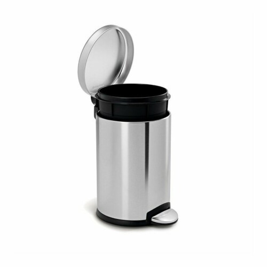 Simplehuman kulatý pedálový koš 4,5 l, nerez - main (1)
