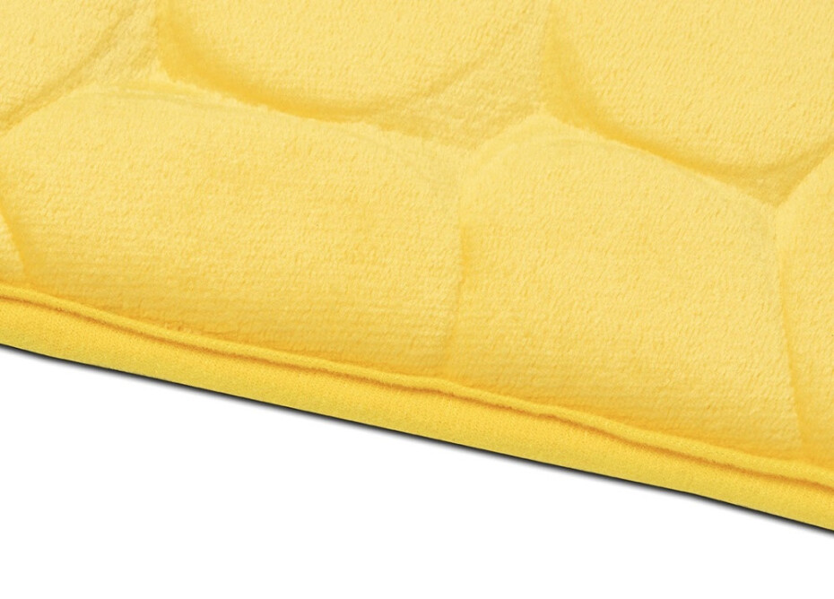 BO-MA Protiskluzová koupelnová předložka 3D 0133 yellow - 50x80 cm - main (4)