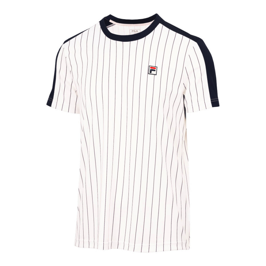 Pánské tričko Fila  T-Shirt Stripes Jascha 2 White Alyssum Stripes XL - main (0)