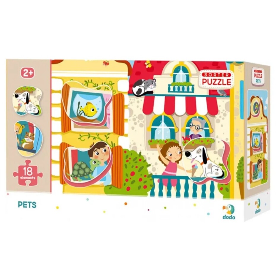 Dodo Puzzle s vkládačkou Mazlíčci, 18 dílků - main (1)