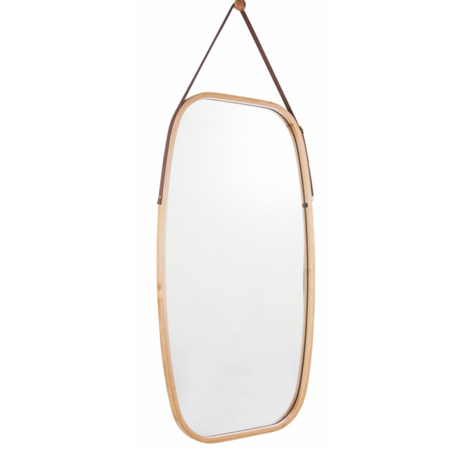 Závěsné zrcadlo s bambusovým rámem Lemi 3, 43 x 1,5x 76 cm - main (0)