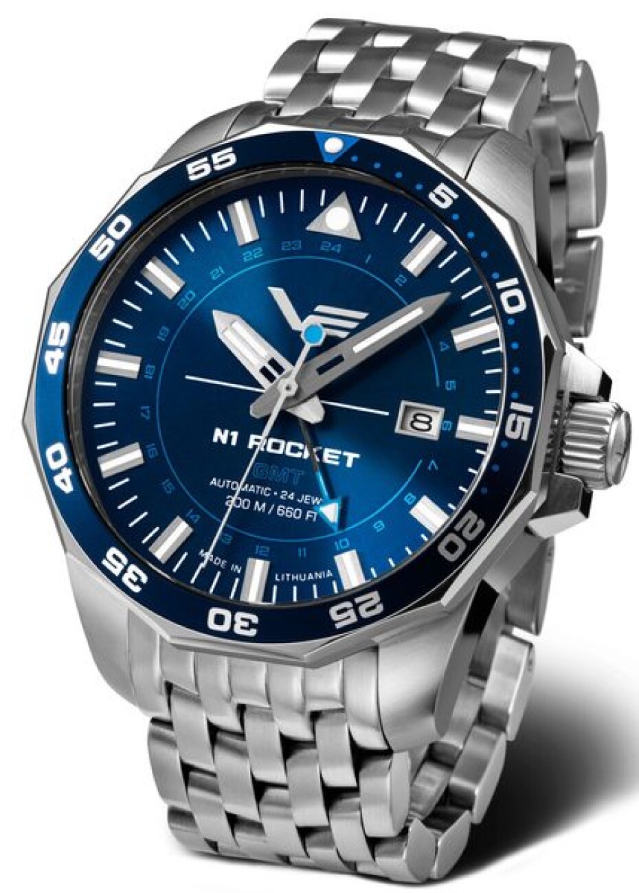 Vostok Europe N-1 Rocket Automatic GMT NH34-225A712B - main (0)