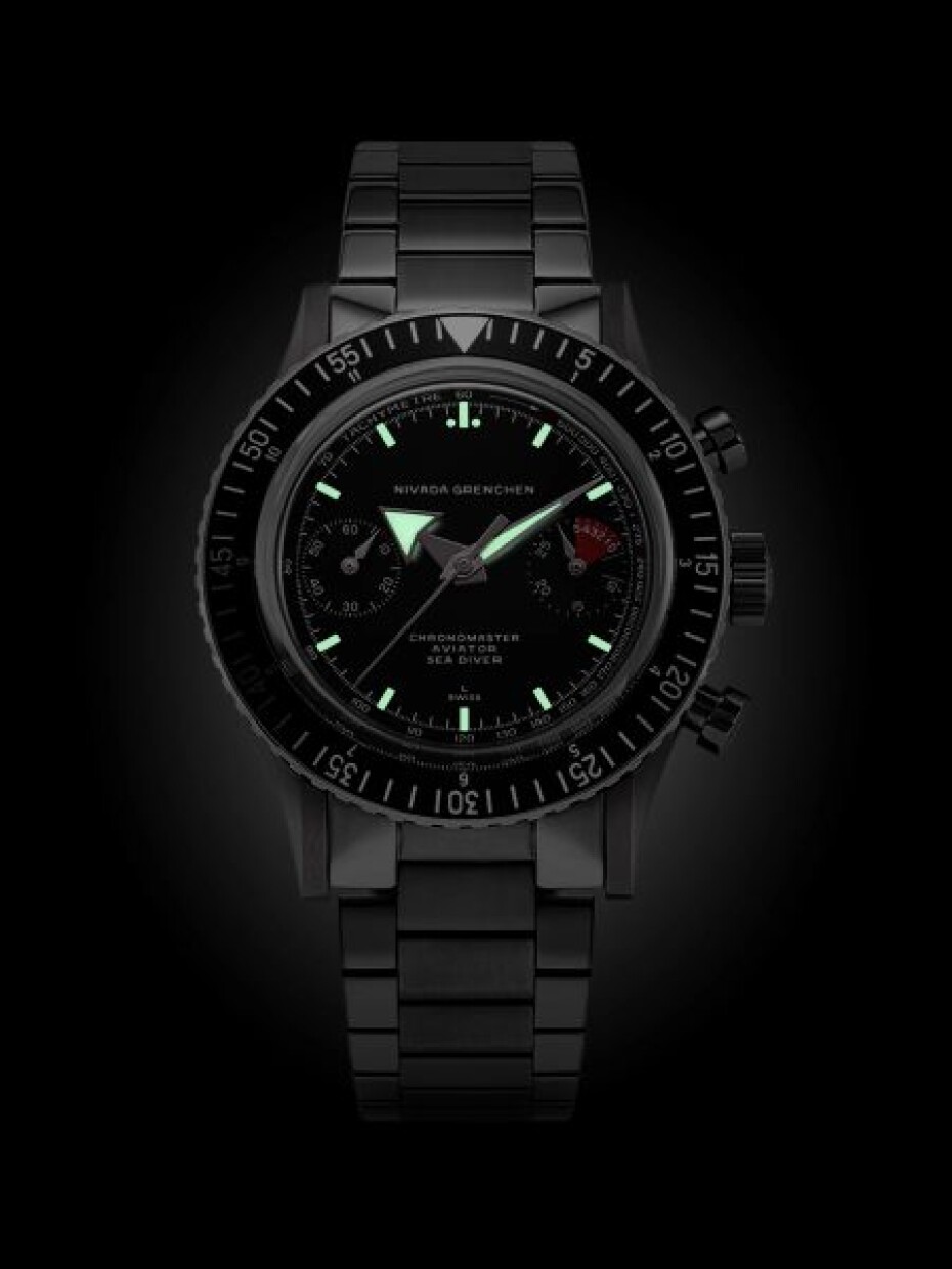 Nivada Grenchen Chronomaster Broad Arrow - Inter. Bezel - Manual - Rubber Tropic - main (10)