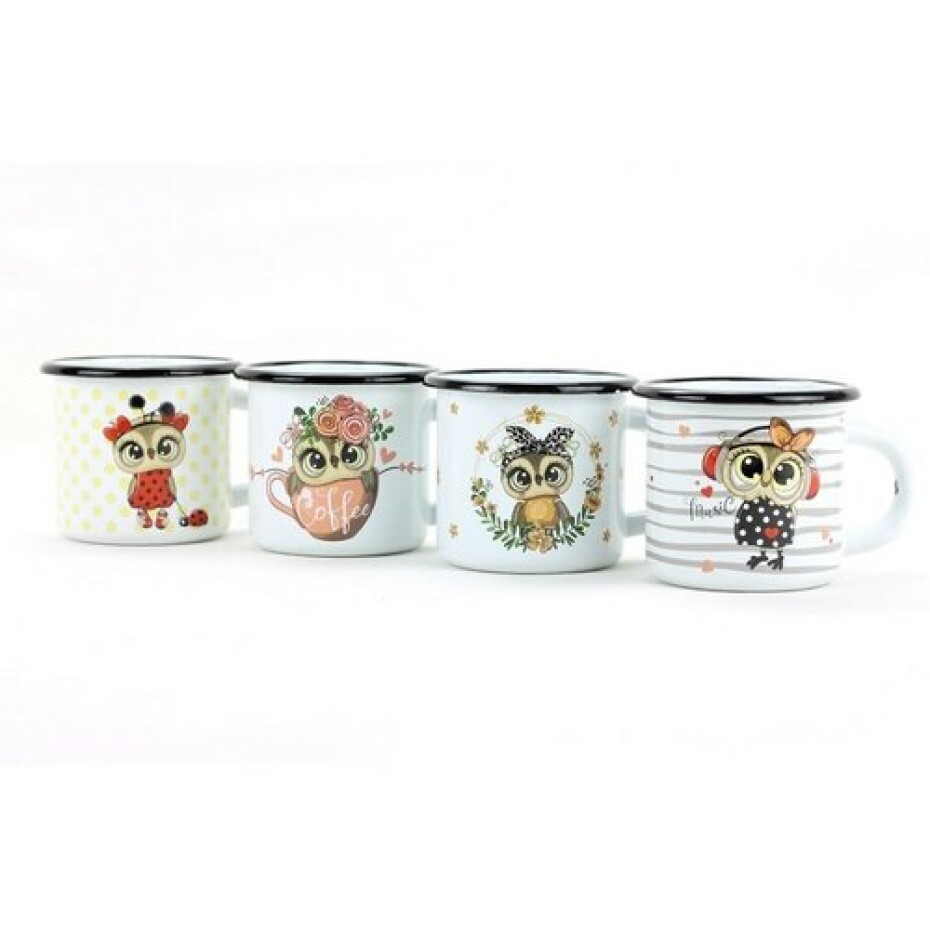 Belis Smaltovaný hrnek Sova coffee, 7 cm, 0,25 l - main (4)