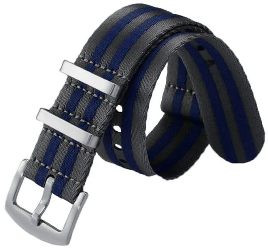 Řemínek NATO Sports proužky, modro-šedý 20 mm - 20 mm - main (0)