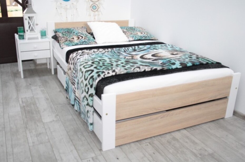 Elvisia Postel LEA s roštem | 90 x 200 cm Barva: Šedá - main (6)