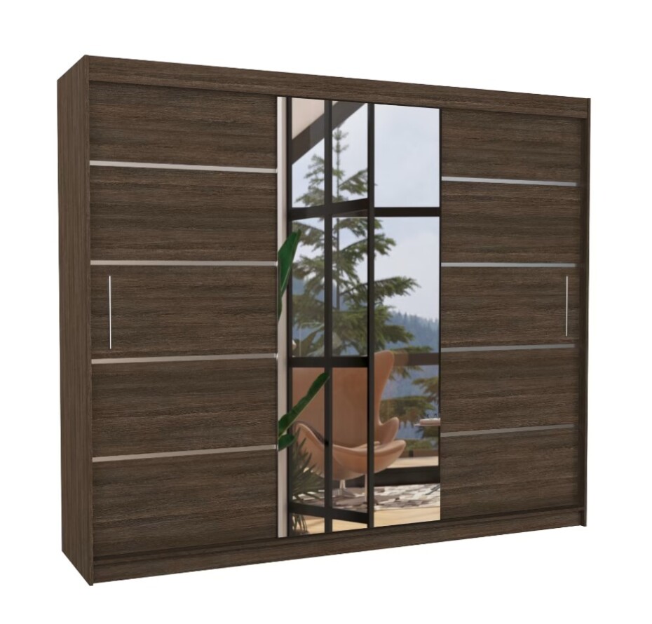 ArtAdrk Šatní skříň SALTO | hnědá 250 cm - main (0)