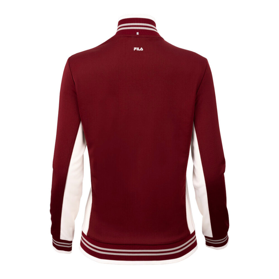 Dámská bunda Fila  Jacket Romy Cabernet/White Alyssum L - main (1)