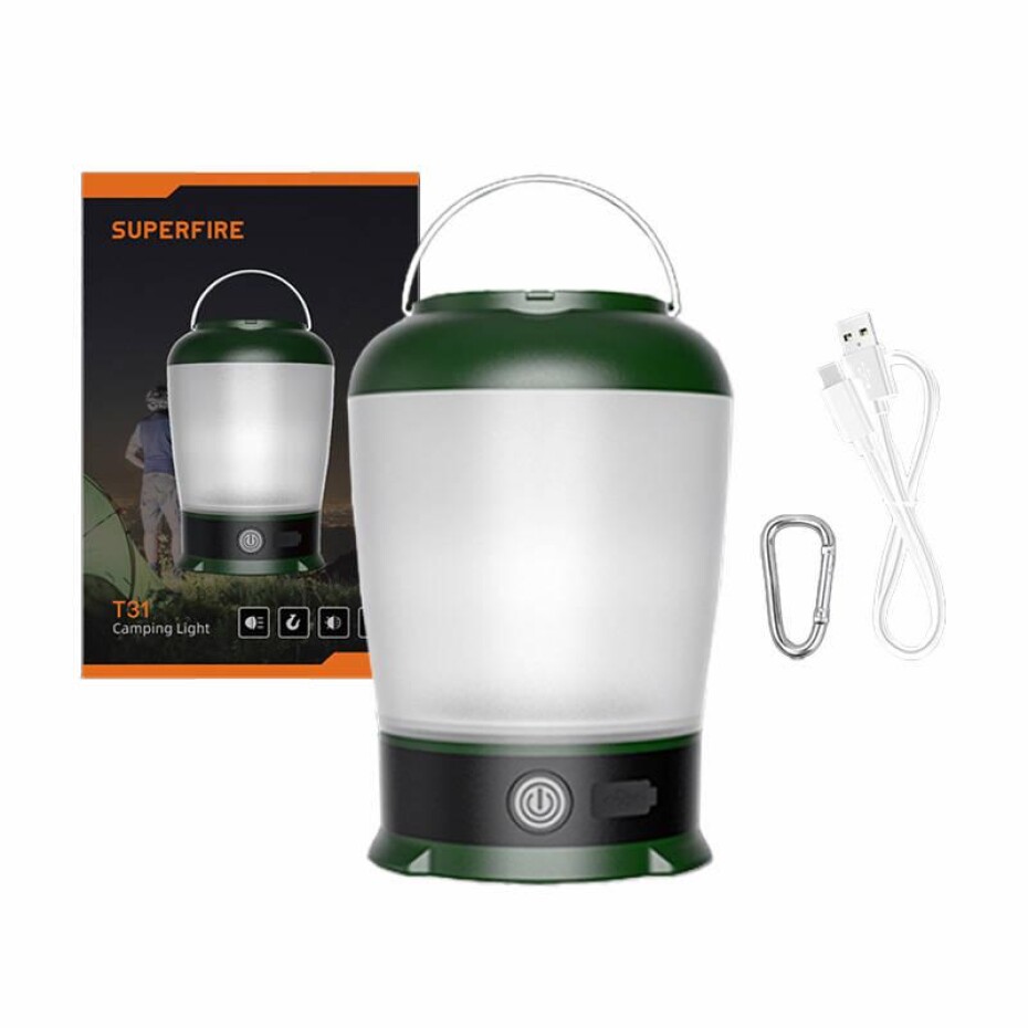 Superfire Kempingová lampa T31, 320lm, USB - main (0)