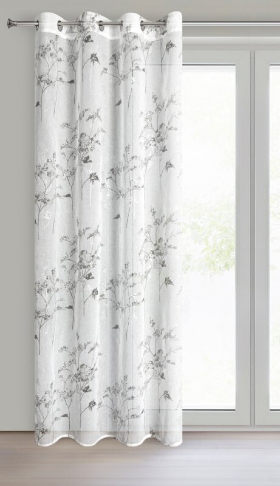 ArtFir Záclona SERMA K | bílá/stříbrná 140 x 250 cm - main (1)