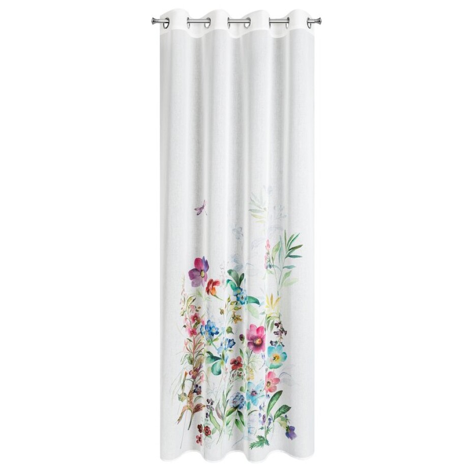 ArtFir Závěs SPRING K | bílá/květy 140 x 250 cm - main (3)