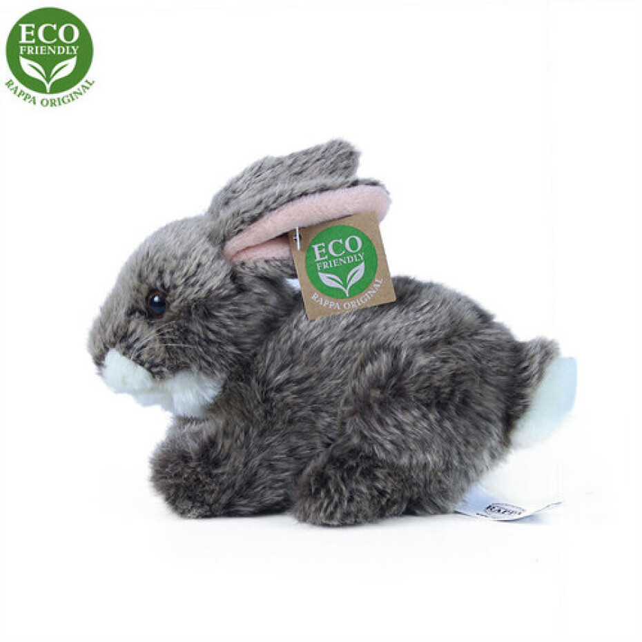 králík tmavě šedý ležící ECO-FRIENDLY 17 cm - main (1)