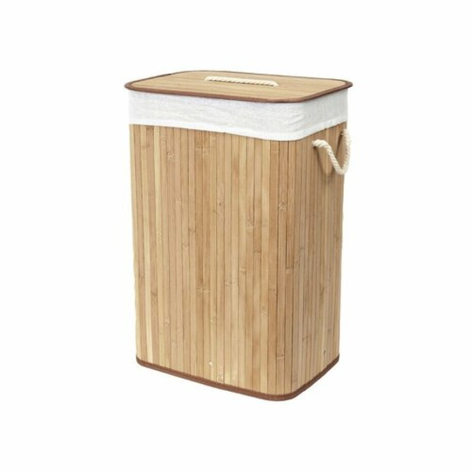Compactor Bambusový koš na prádlo s víkem Compactor Bamboo - obdélníkový, přírodní, 43 x 35 x 60 cm - main (0)