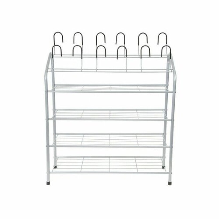 Kovový botník Compactor Harry na 18 párů bot, 69,5 x 27,5 x 88 cm - main (0)