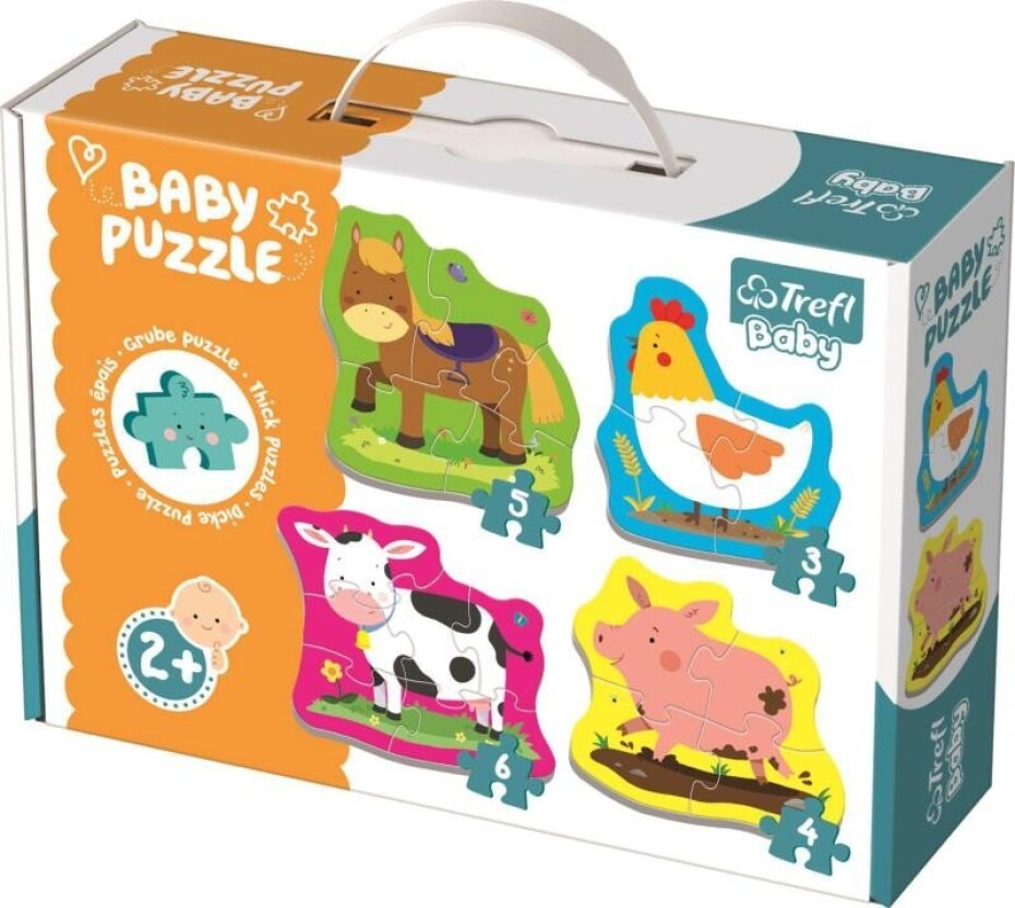 Trefl Puzzle Zvířata na farmě 4v1 (3,4,5,6 dílků) Baby - main (0)