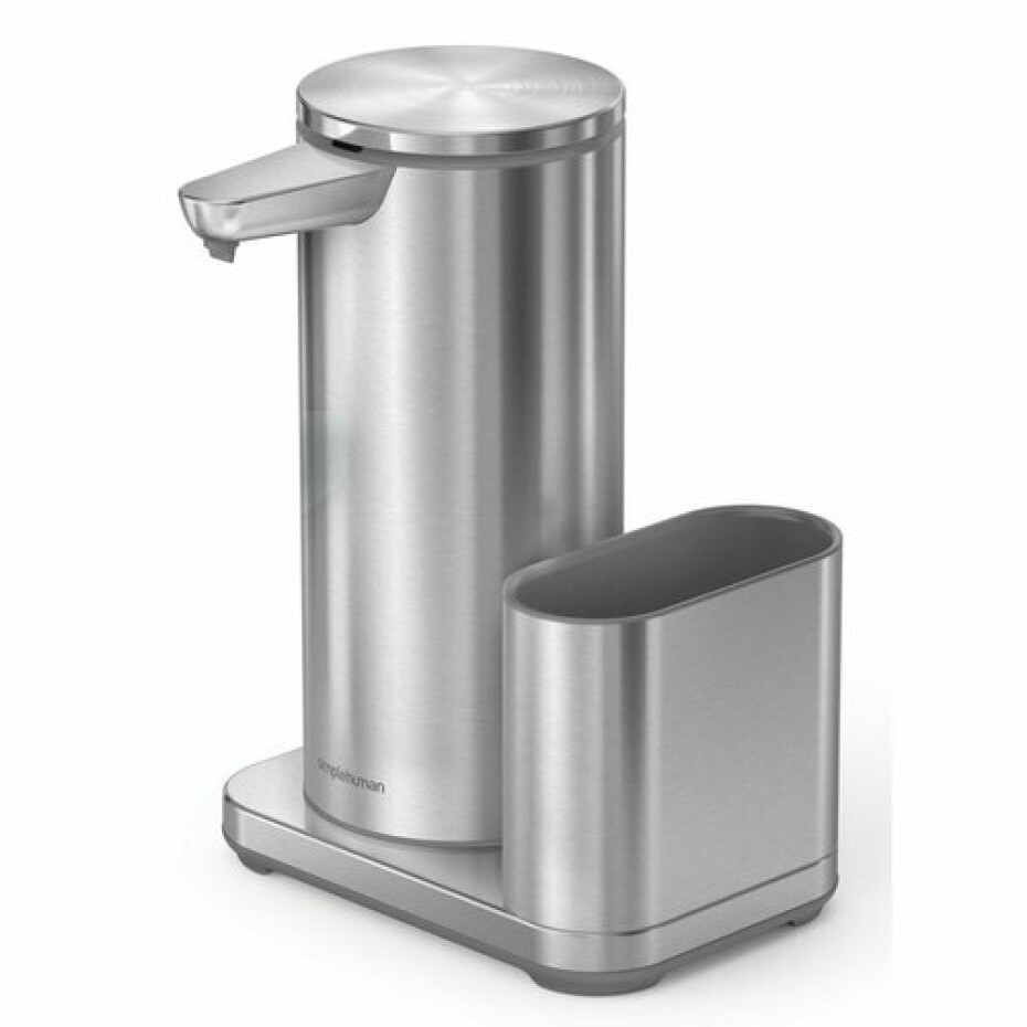 Simplehuman Bezdotykový dávkovač mýdla + podložka na houbičku, nerez - main (0)