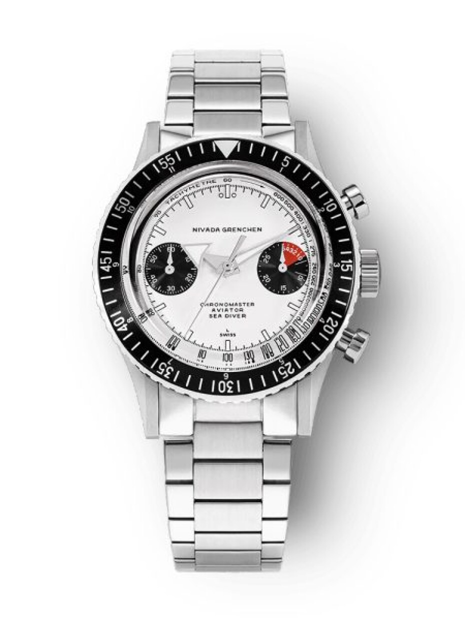 Nivada Grenchen Chronomaster White Panda Inter. Bezel - Manual - Forstner Beads of Rice - main (3)