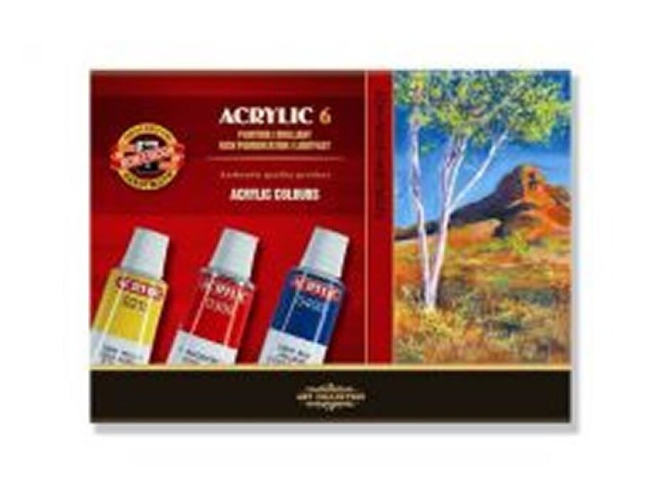 Koh-i-noor souprava akrylovych barev 6 x 16 ml - main (0)
