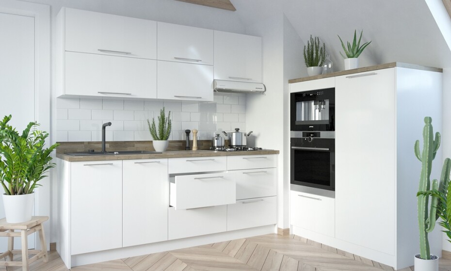 ArtExt Kuchyňská skříňka horní PLATINIUM | W8B 90 Aventos Barva korpusu: Grey - main (7)