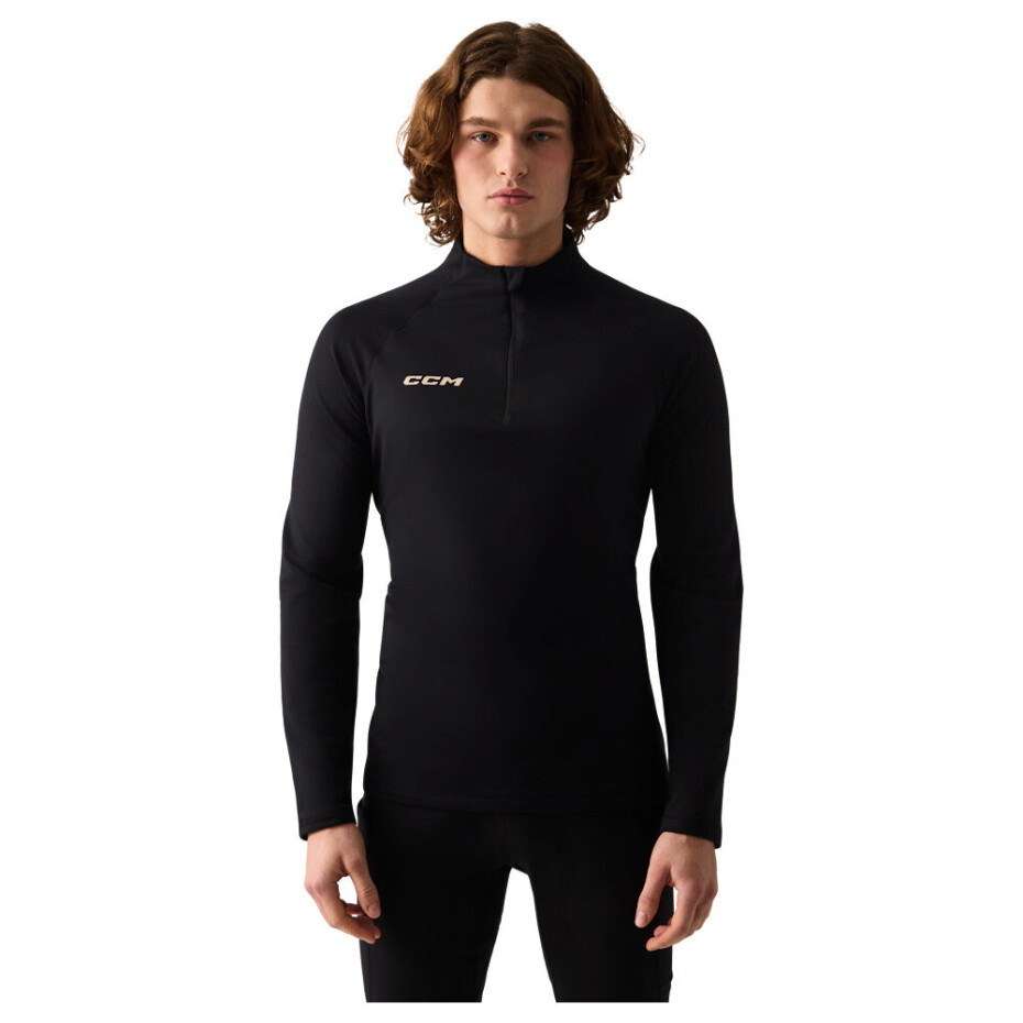 Pánské tričko CCM Outdoor Thermal LS Shirt Black S - main (0)