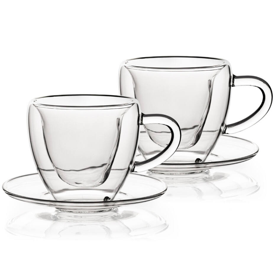 4Home Termo sklenice šálek s podšálkem Heart Hot&Cool, 150 ml, 2 ks - main (1)