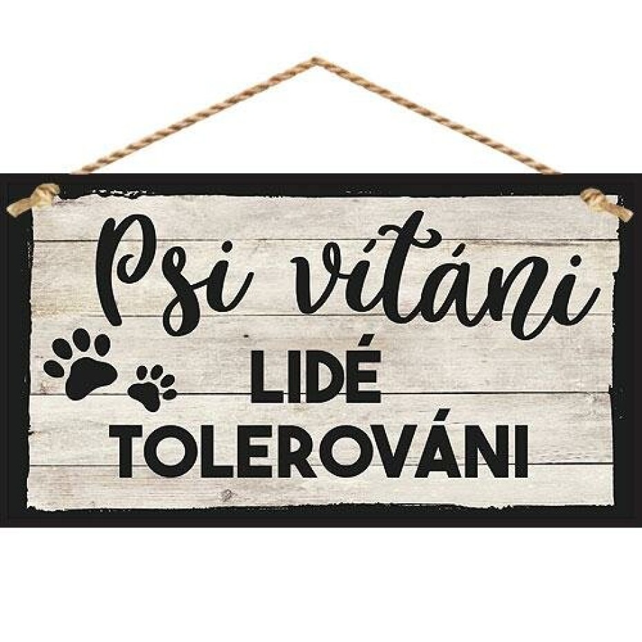 Bohemia Gifts Dekorační obrázek - Psi vítáni - main (0)
