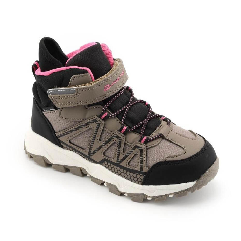 Alpine Pro COREDO hnědá dětská outdoorová obuv s membránou - main (0)
