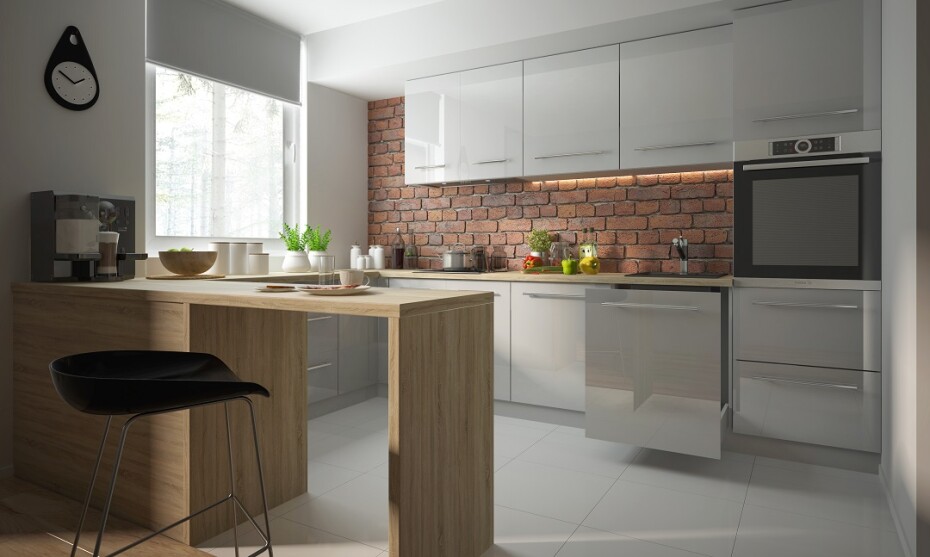ArtExt Kuchyňská skříňka horní ESSEN | W4B 90 Aventos HK Barva korpusu: Grey - main (8)