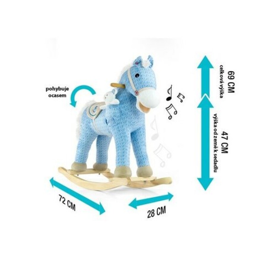 Milly Mally Houpací koník s melodií Pony, růžová - main (2)