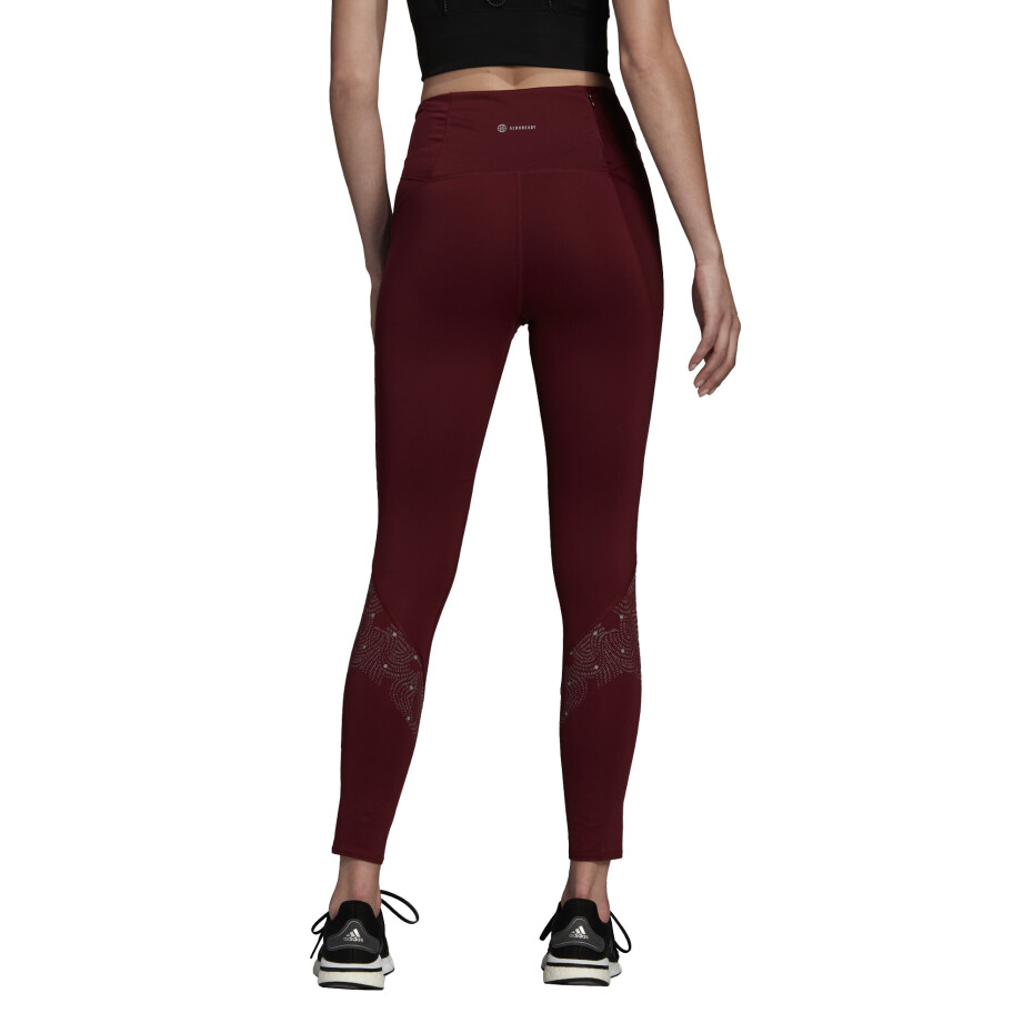 Dámské legíny adidas Own The Run Radically Reflective 7/8 Tights Shadow Red XS - main (2)