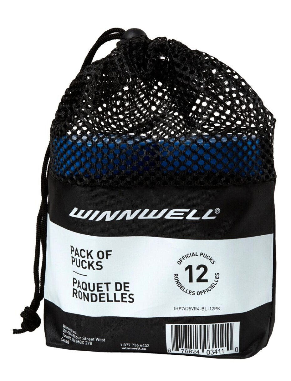 Hokejový puk WinnWell  blue JR lightweight (12 pcs) - main (0)