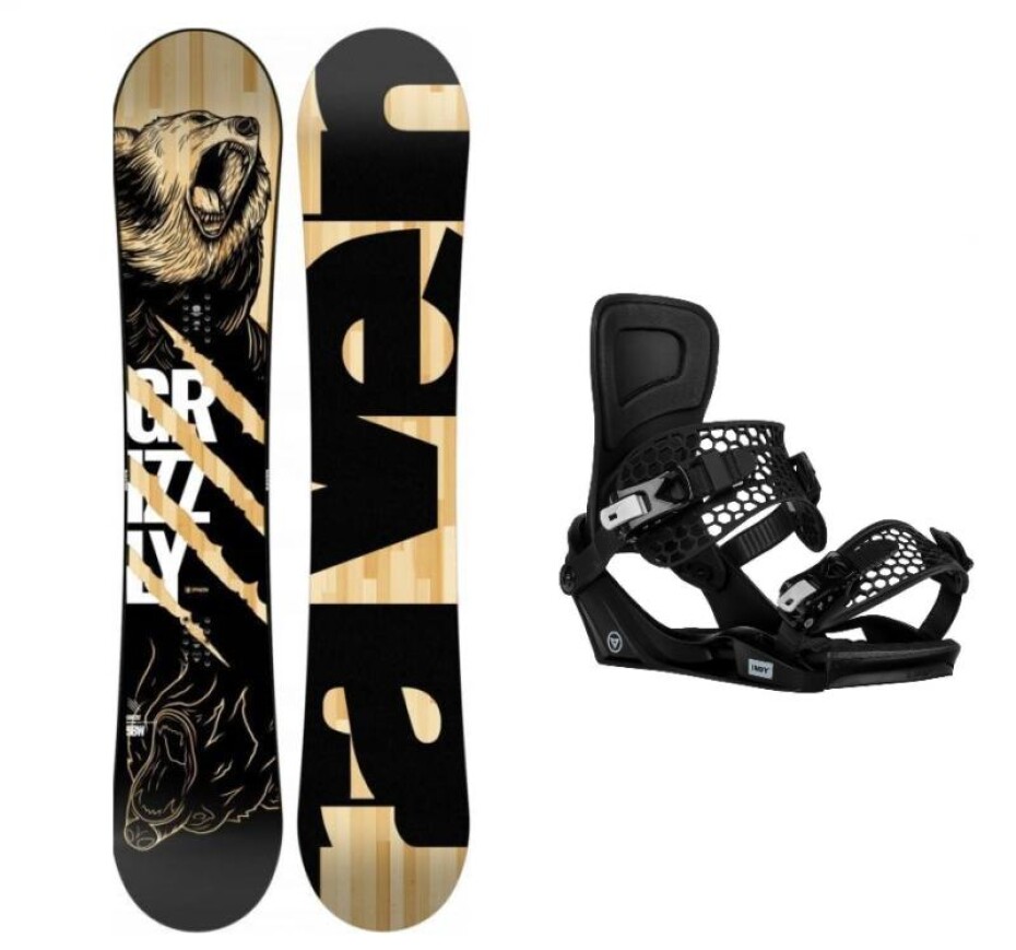 Raven Grizzly snowboard + Gravity Indy black vázání - main (0)