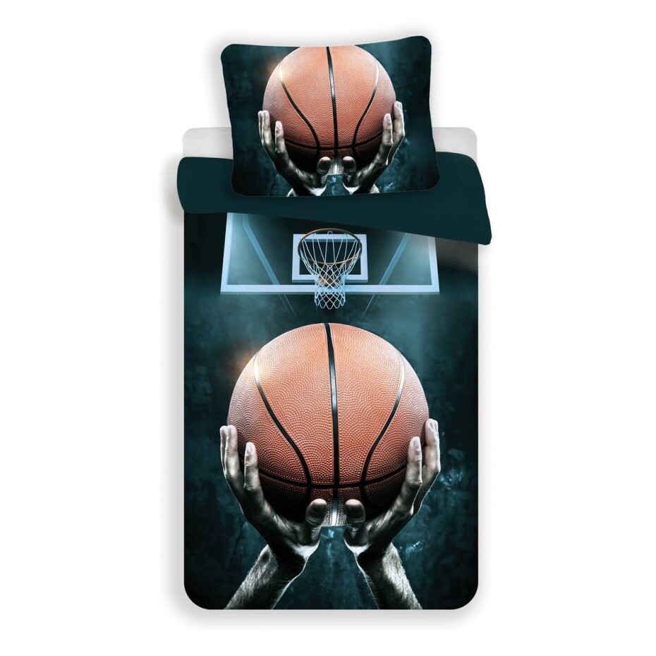 Jerry Fabrics Bavlněné povlečení Basketbal, 140 x 200 cm, 70 x 90 cm - main (0)