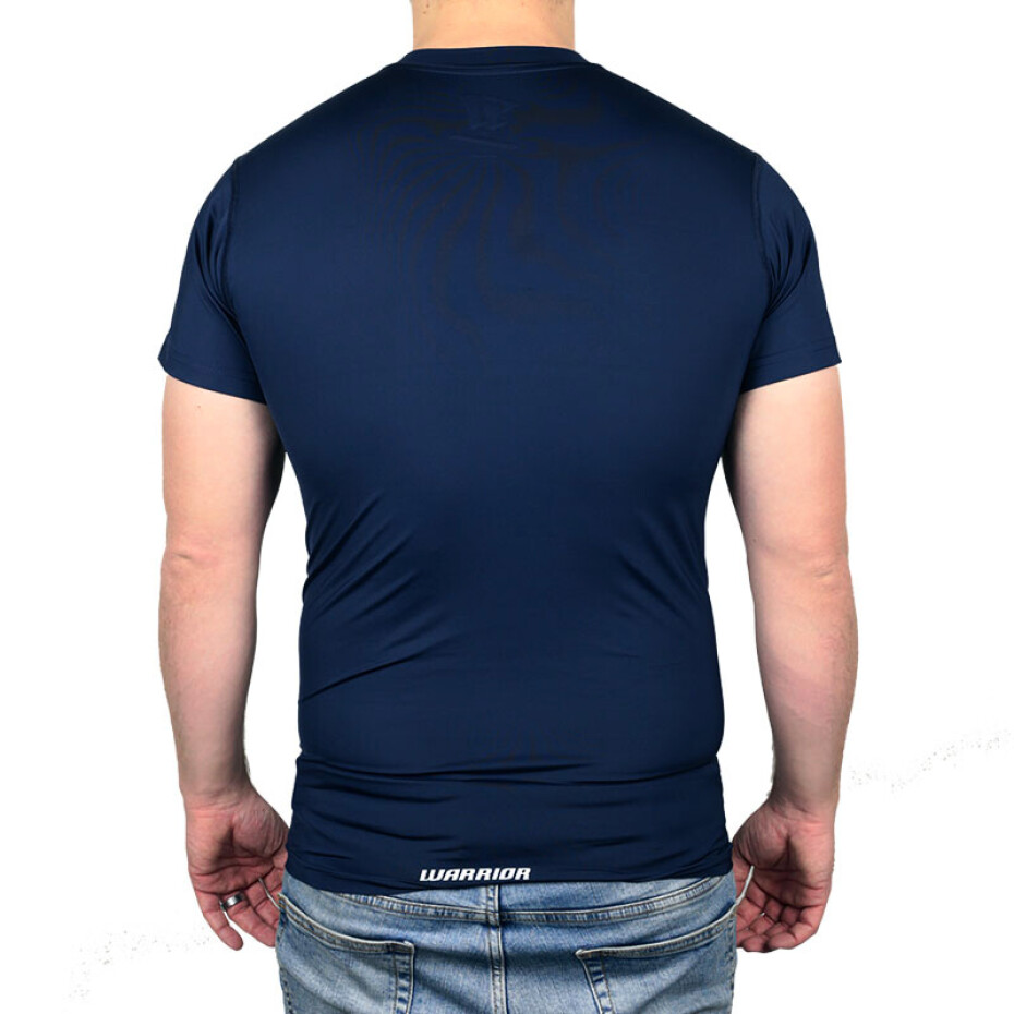 Kompresní tričko Warrior  SS Compression Senior S, modrá - main (1)