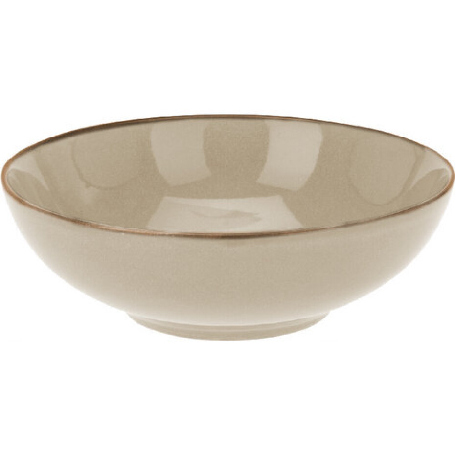 Kameninový hluboký talíř Glaze, pr. 24,5 cm béžová - main (0)