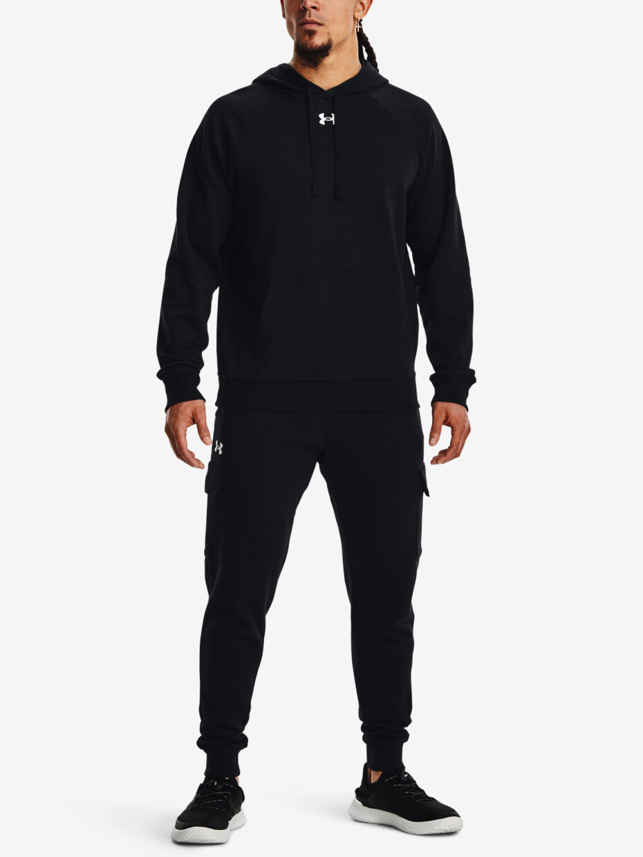 Pánská mikina Under Armour  Rival Fleece Hoodie-BLK L - main (1)