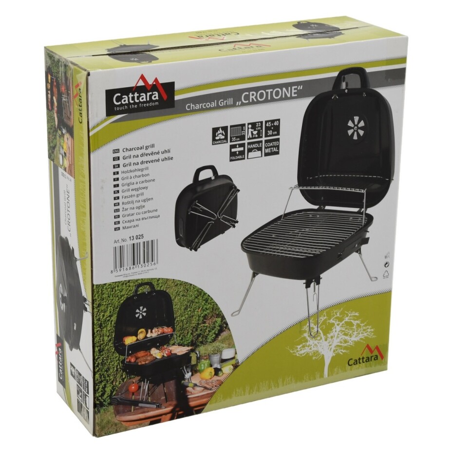 Cattara Skládací gril na dřevěné uhlí Crotone, 45 cm - main (5)