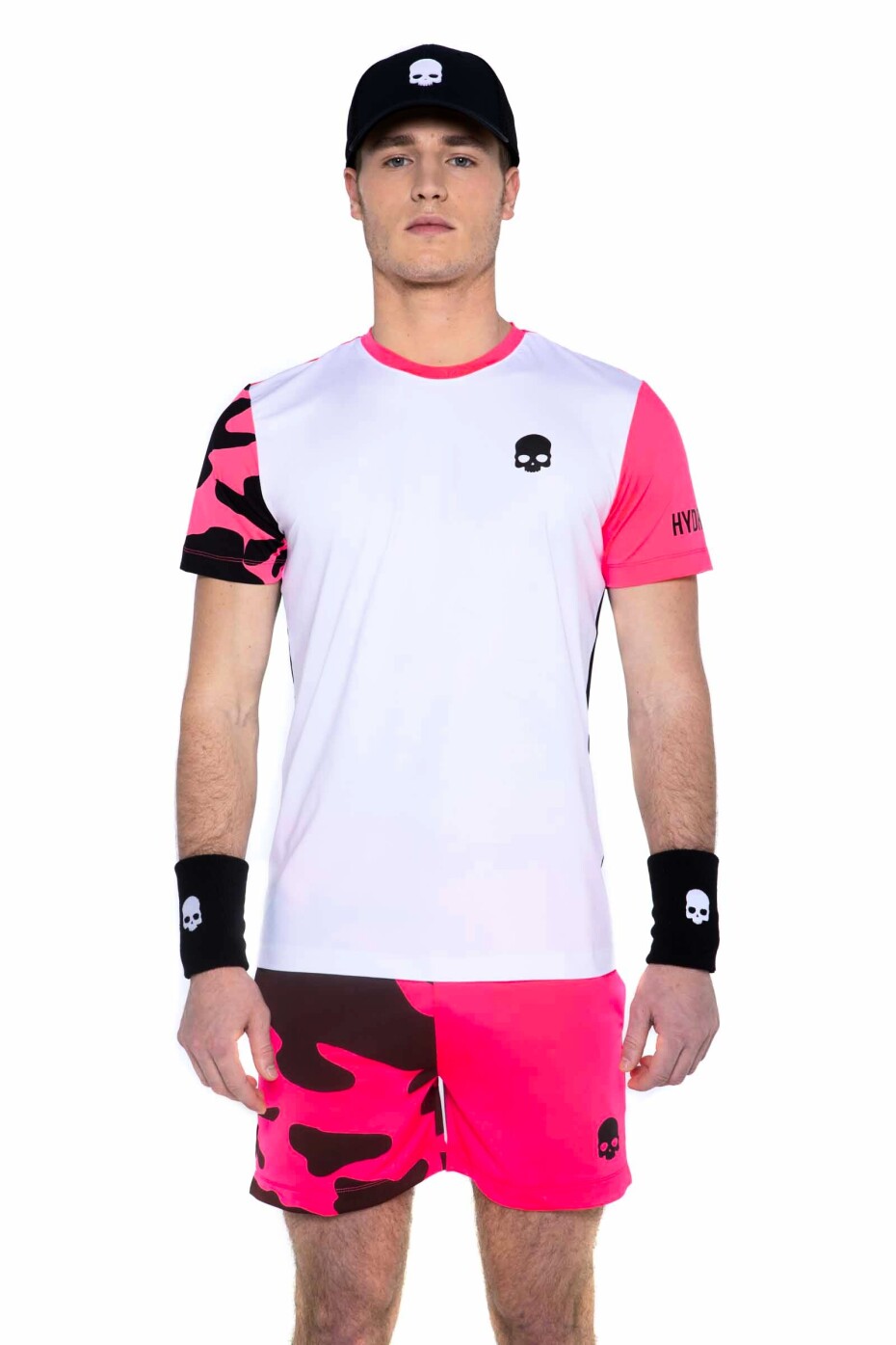 Pánské tričko Hydrogen  Tech Camo Tee White/Fuchsia Fluo L - main (0)