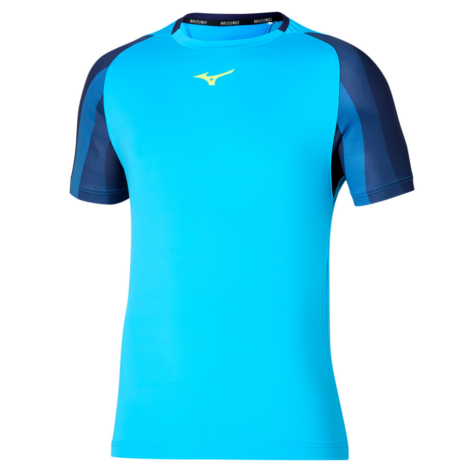 Pánské tričko Mizuno  Release Shadow Tee Jet Blue XXL - main (0)