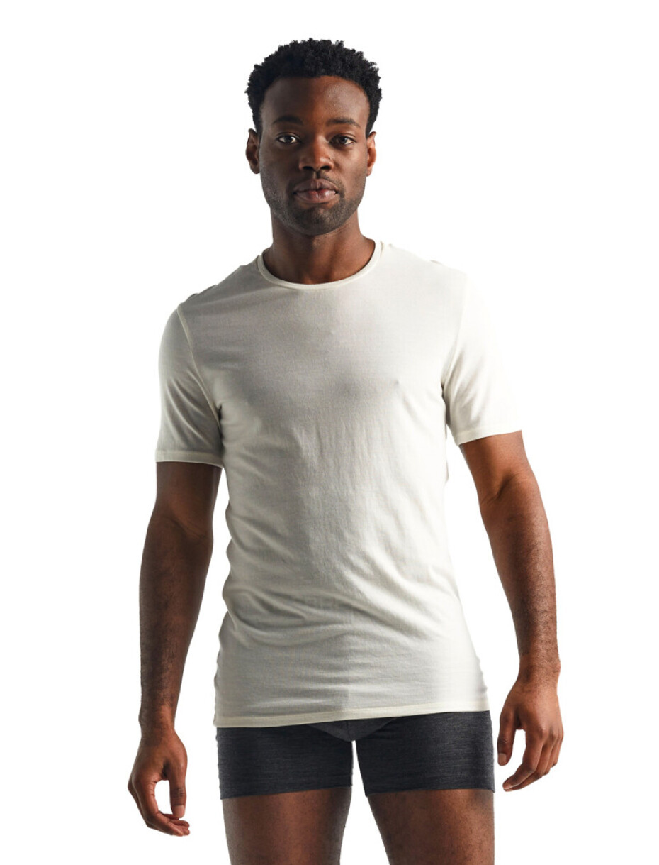 Pánské tričko Icebreaker  Anatomica SS Crewe white XL - main (0)