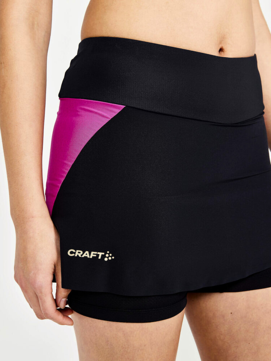 Craft W sukně PRO Hypervent 2in1 černá s růžovou černá / růžová - main (4)