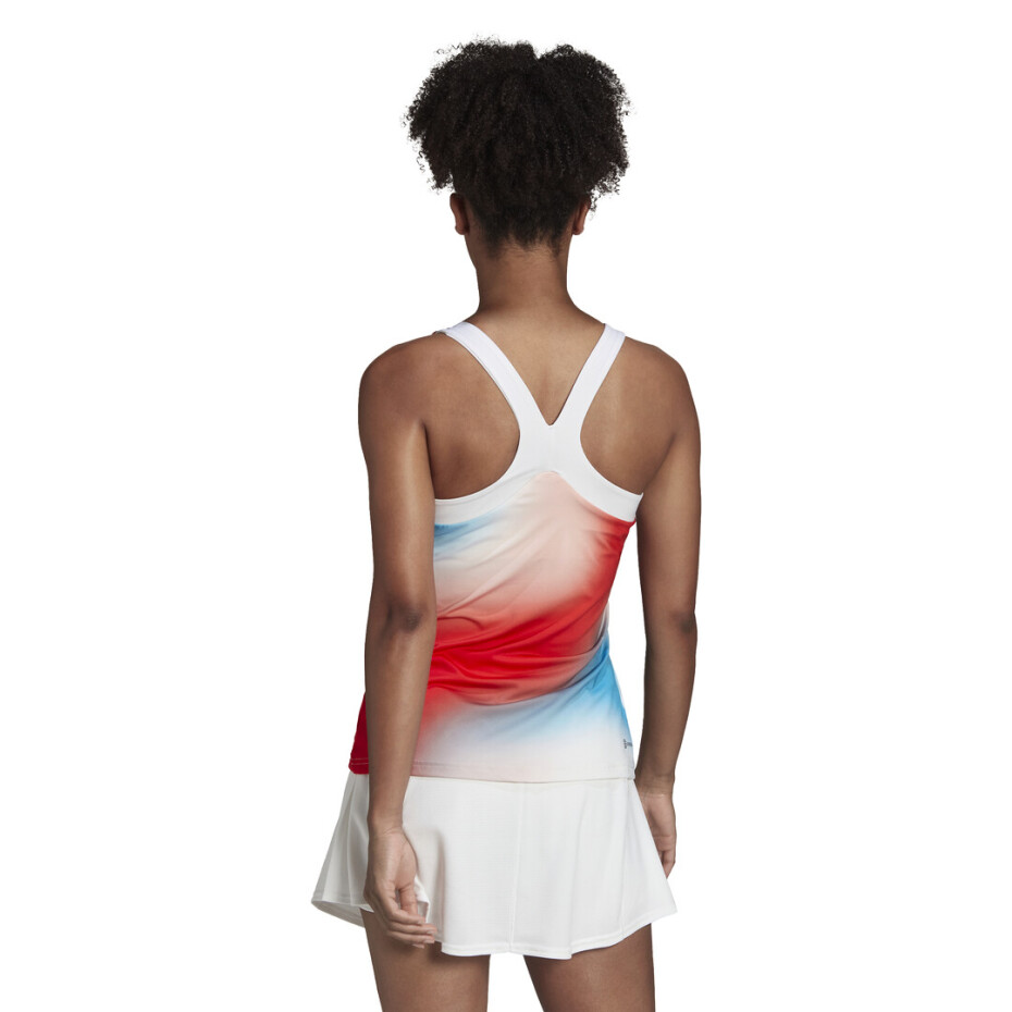 Dámské tílko adidas  Melbourne Y-Tank White/Red/Blue L - main (2)